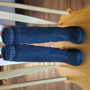 UGG Black Chamois Leather Boots